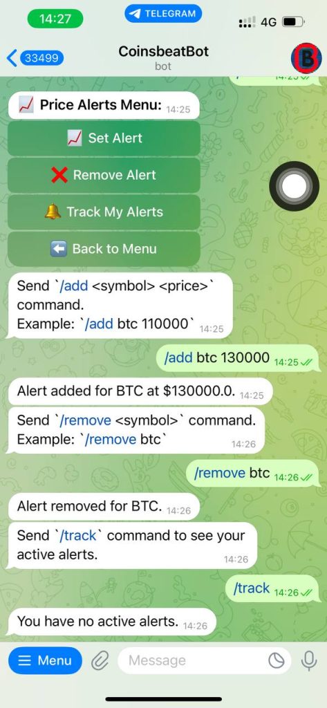 Crypto Telegram bots