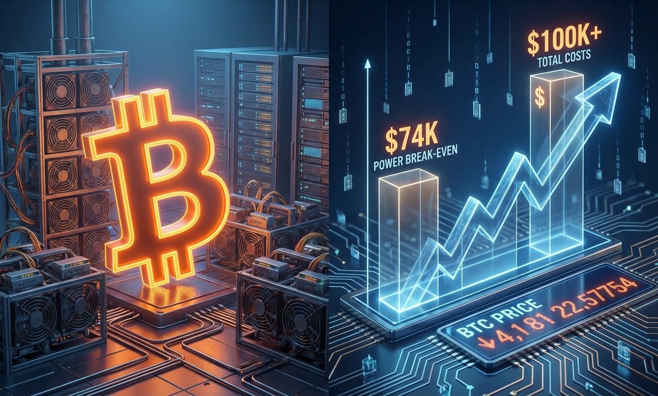 New model proves miners need Bitcoin above $74k to break even on power – but other costs push it over 6 figures