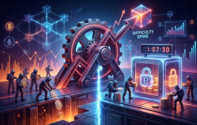 Bitcoin’s 15% difficulty spike allows one on-chain metric to flip miners from sellers to hoarders in days