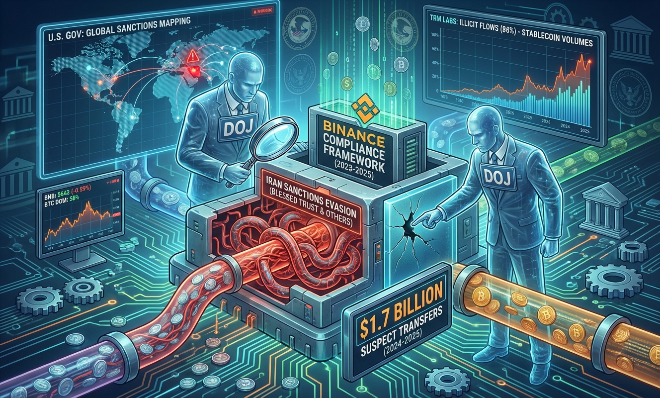 DOJ probes Binance again over Iran-linked crypto flows after $4.3B settlement and CZ pardon- Market Analysis