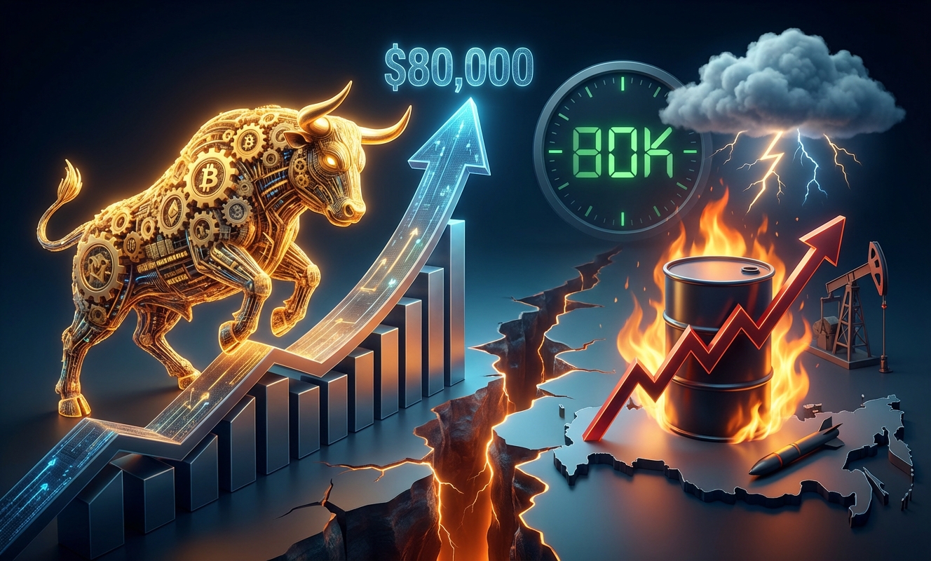 Bitcoin set up for rip to $80,000 even as oil prices surge and Iran threatens $200 a barrel