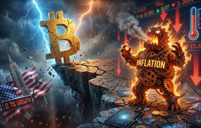 Bitcoin price faces a crucial weekend test as US growth collapses to 0.7% while inflation stays stubborn