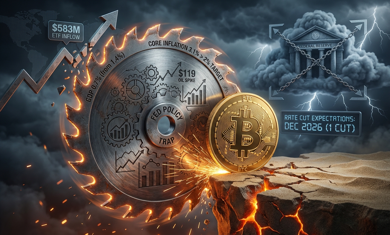 Bitcoin price faces a crucial weekend test as US growth collapses to 0.7% while inflation stays stubborn- Market Analysis