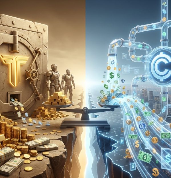 Tether still holds more cash, but Circle’s USDC is now moving more of crypto’s money