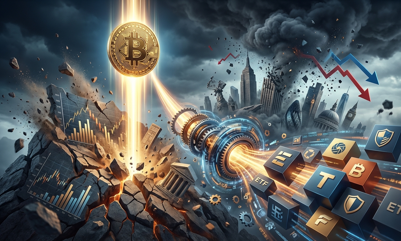 Bitcoin price climbs as global markets shake, fueled by ETFs and institutional buying