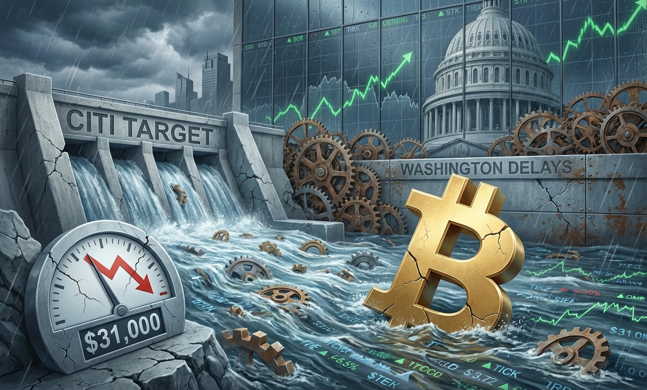 Citi slashes Bitcoin target by $31,000 despite rising prices as Washington delays stall crypto breakout