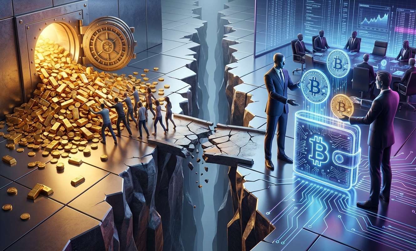 Retail is rushing into gold, but institutions are buying Bitcoin again – so why the split?