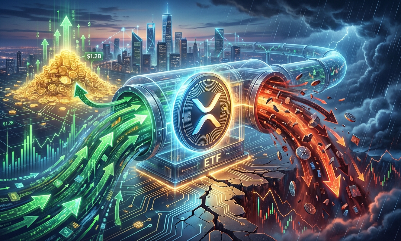 After a $1.2 billion run, XRP ETFs just flipped from inflows to outflows