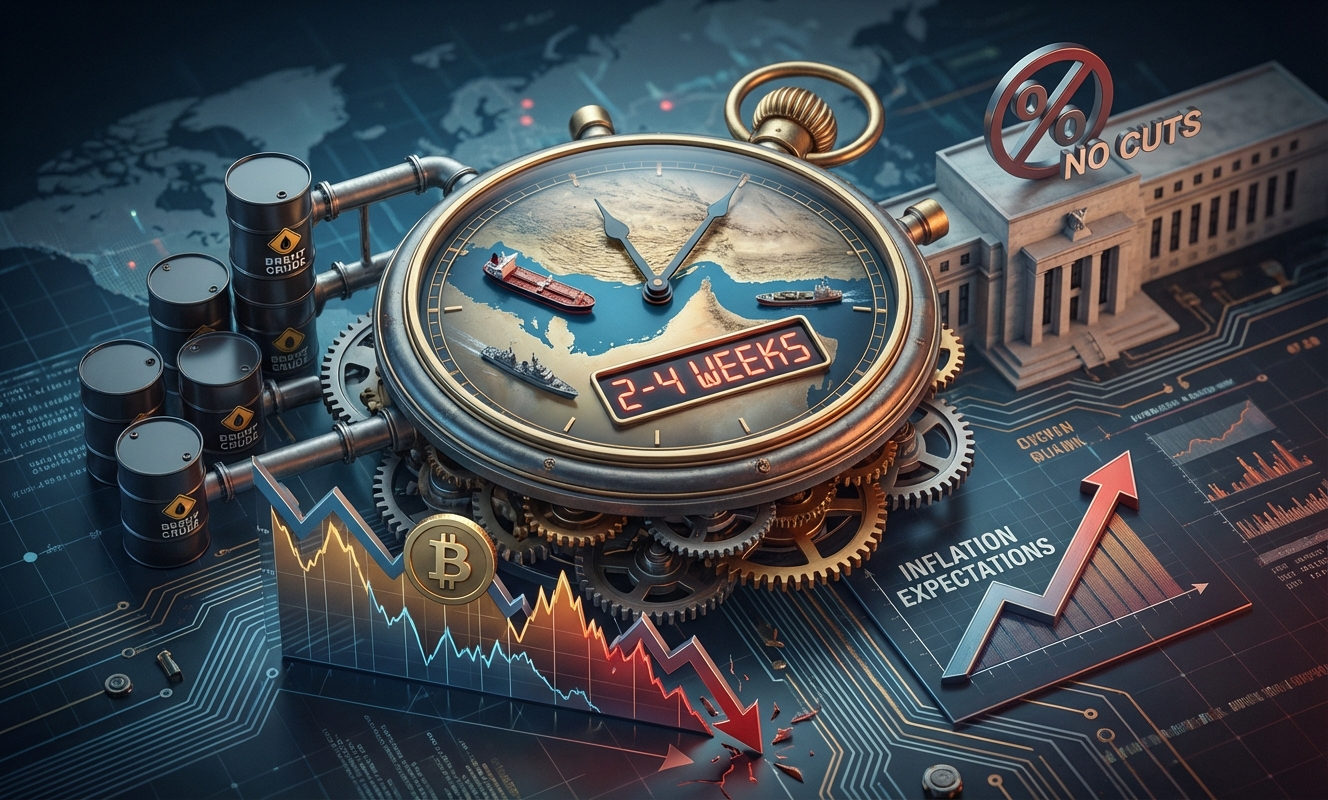 Bitcoin drops as Rubio privately signals Iran war may last weeks, locking in high oil prices- Market Analysis