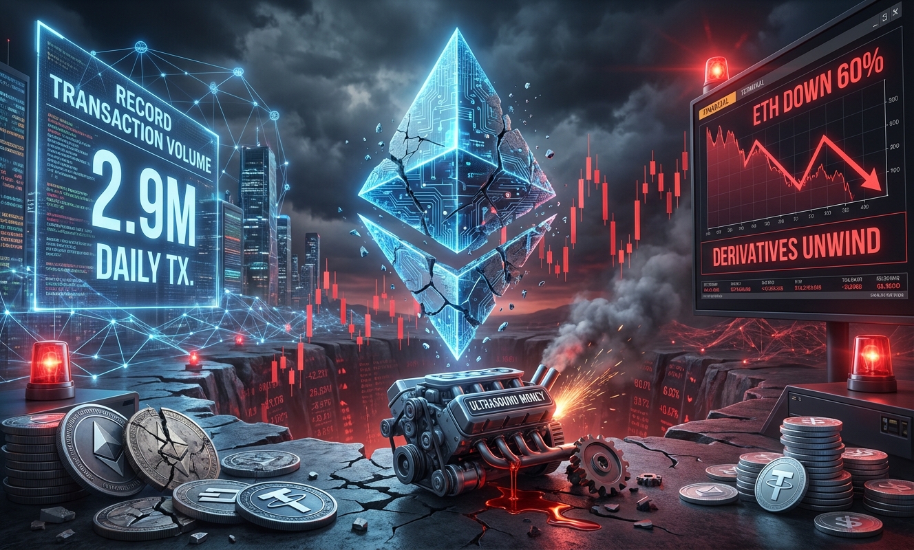 Ethereum usage is at record highs yet ETH nears its longest monthly losing streak since 2018