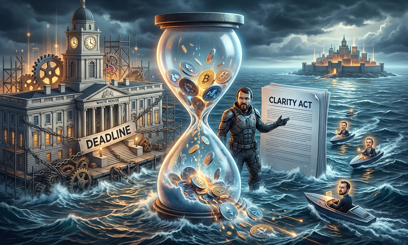 White House stablecoin deadline slips as Hoskinson warns CLARITY Act could push US crypto founders offshore