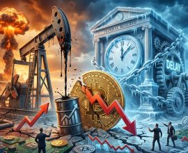 Oil shock could send Bitcoin down 45% if price surge forces Fed to delay cuts
