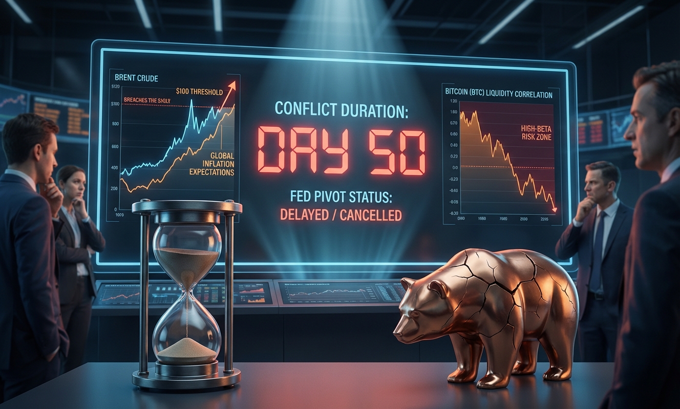 Oil shock could send Bitcoin down 45% if price surge forces Fed to delay cuts