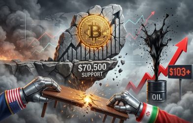 Bitcoin price clings to $70,500 support after US-Iran talks collapse and oil spikes past $103