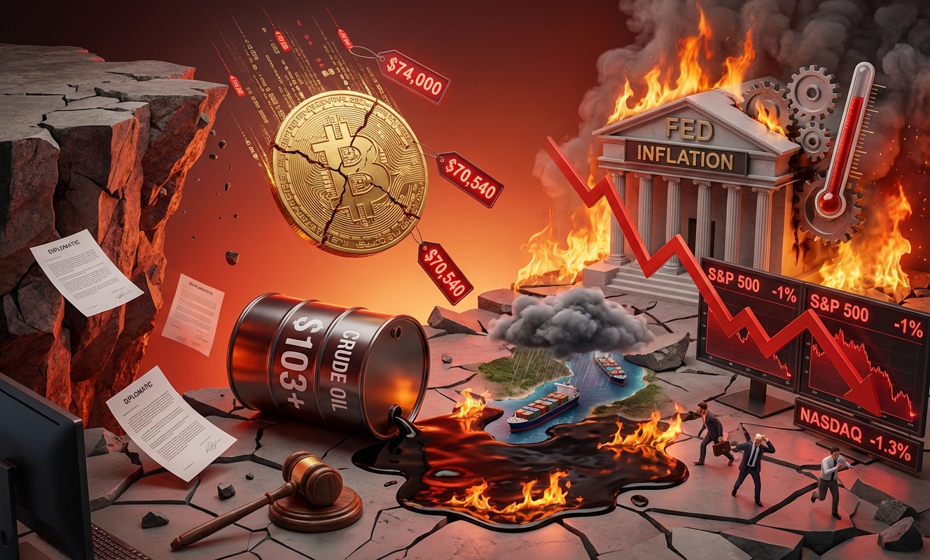 Bitcoin price clings to $70,500 support after US-Iran talks collapse and oil spikes past $103- Market Analysis