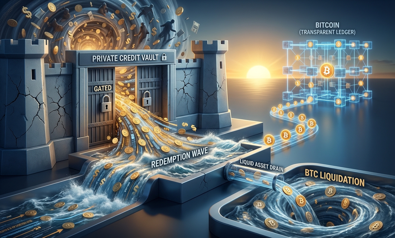 Wall Street private credit crisis looms as $20B exit wave triggers fresh withdrawal limits threatening Bitcoin liquidity- Market Analysis
