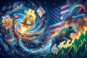 Bitcoin surges on $650 million short squeeze, passing $76,000 as US inflation numbers fuels risk asset rally