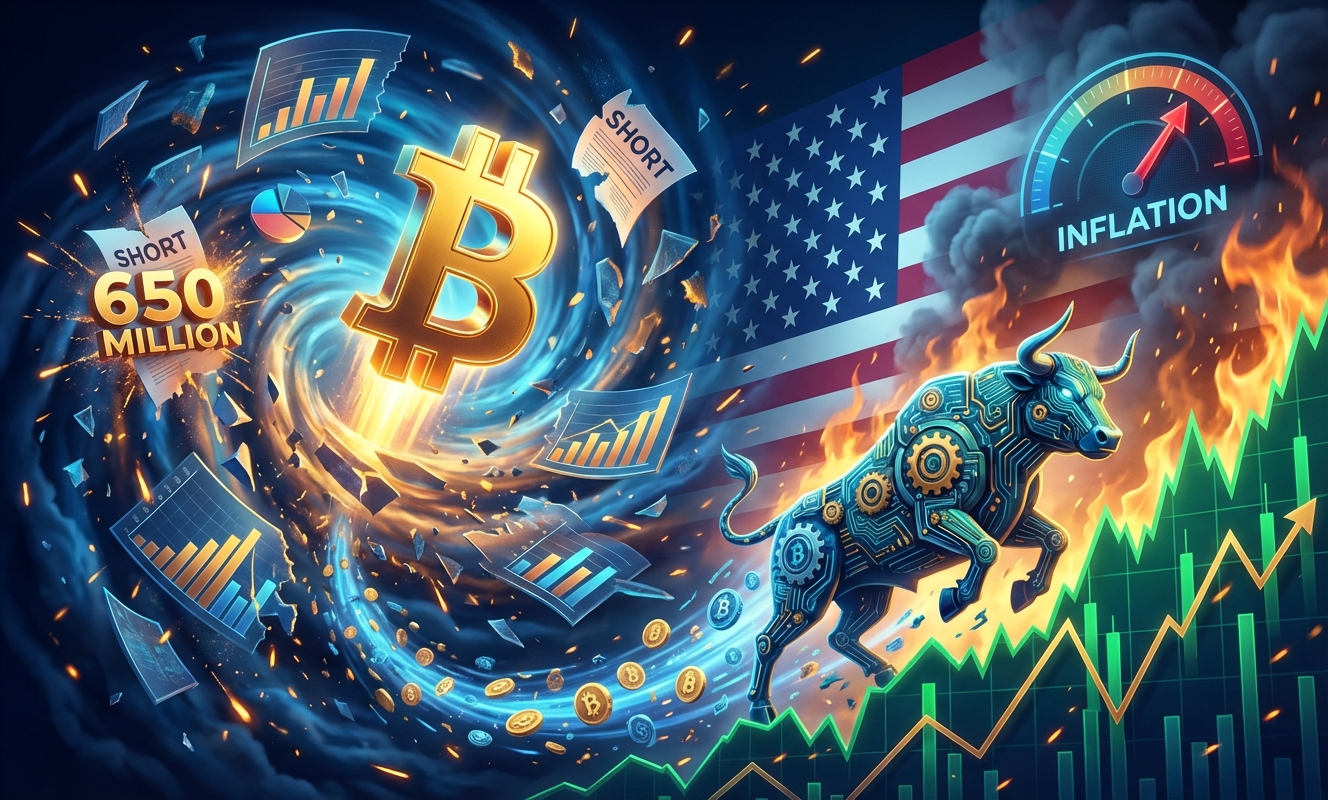 Bitcoin surges on $650 million short squeeze, passing $76,000 as US inflation numbers fuels risk asset rally