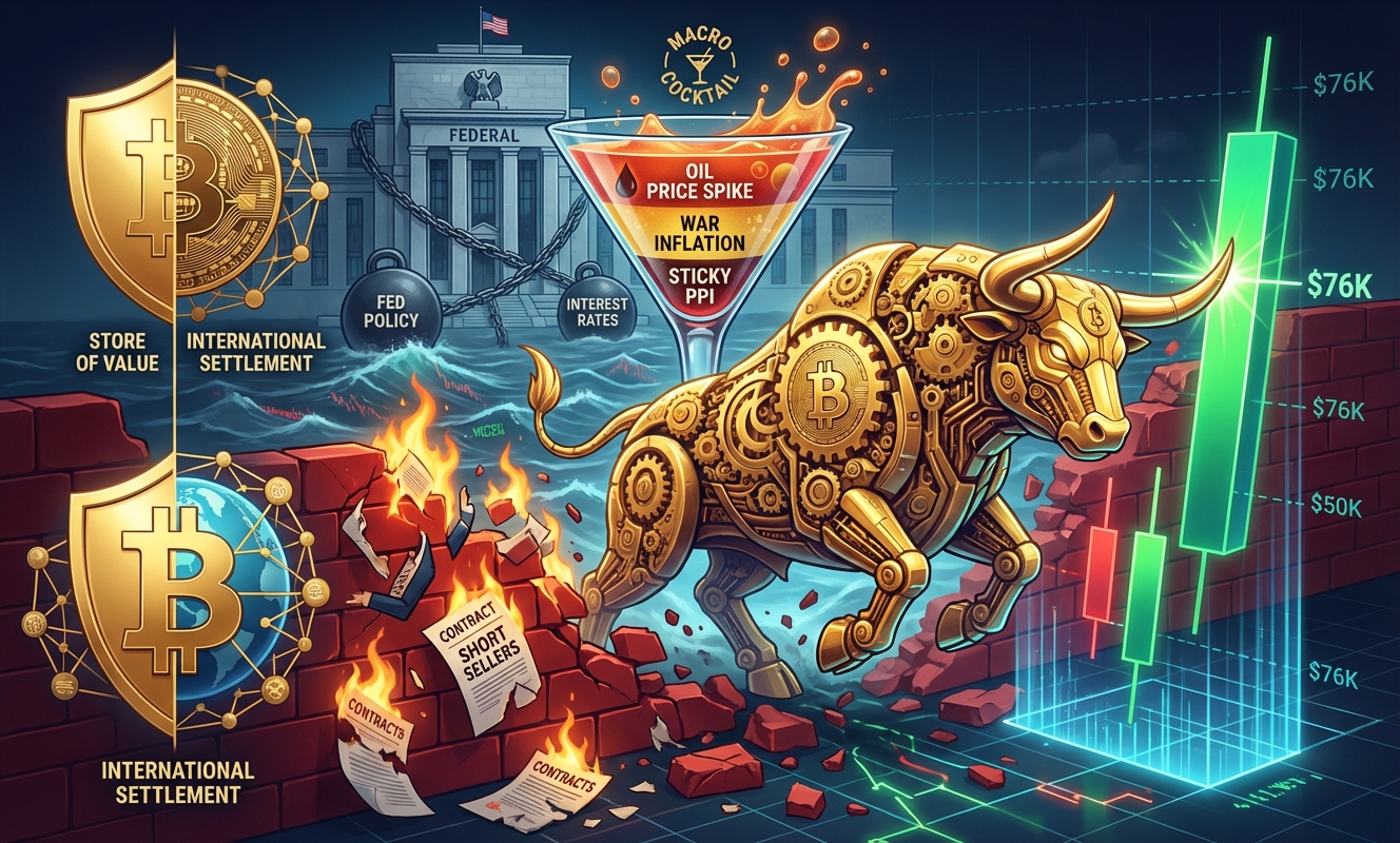 Bitcoin surges on $650 million short squeeze, passing $76,000 as US inflation numbers fuels risk asset rally- Market Analysis