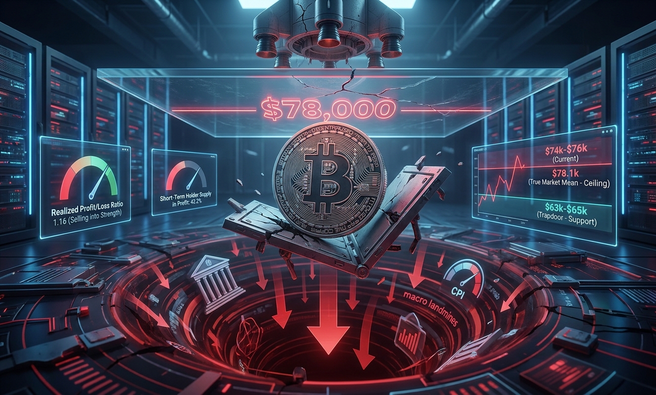 Bitcoin is squeezing into the $78k ‘True Market Mean’ with Fed and retail data set to decide next move- Market Analysis