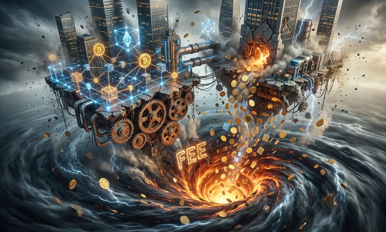 Crypto traders spend $9.7B on fees as the next Bitcoin drawdown will expose which on-chain costs are real