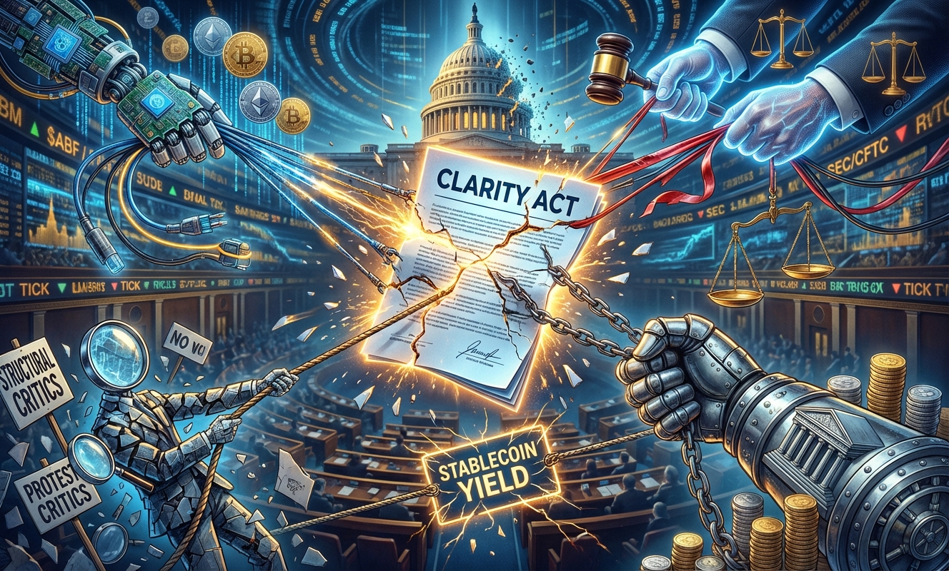 A four-way deadlock is now blocking the US Clarity Act crypto bill — and each side can stop it- Market Analysis