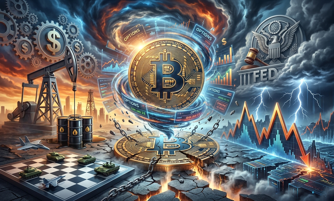 Bitcoin braces for $8B options expiry as war, oil and the Fed threaten a volatility reset