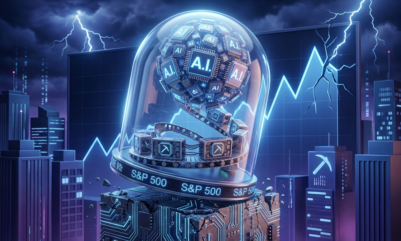 Concentration of AI stocks inside S&P 500 hits dot-com bubble peak – and Bitcoin miners are now exposed