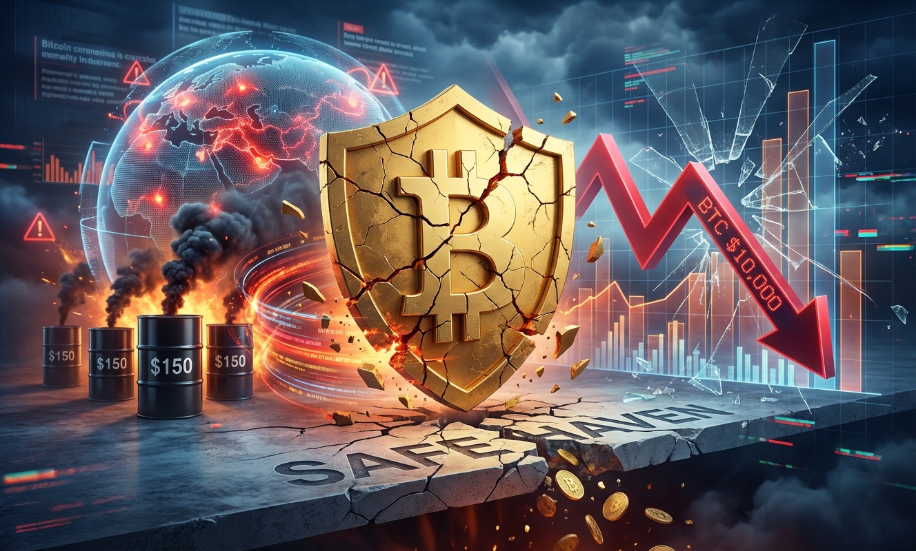 Bitcoin’s safe haven story breaks as war shock revives $10,000 risk if oil hits $150 a barrel