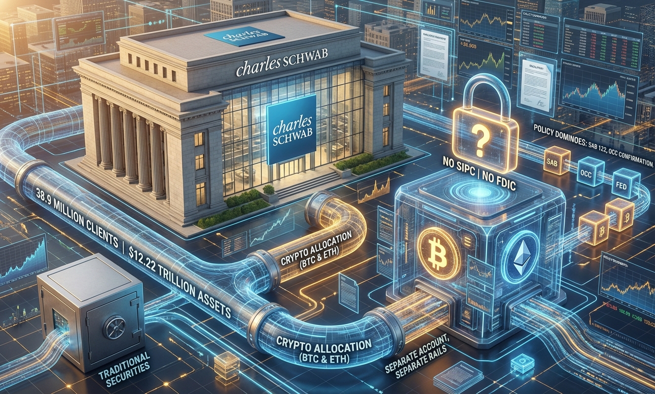 Charles Schwab’s Bitcoin and Ethereum rollout shows crypto is moving deeper into mainstream brokerage accounts- Market Analysis