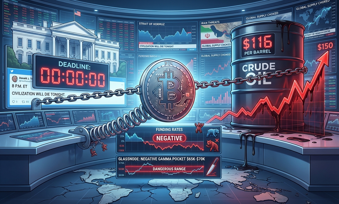 Bitcoin clings to $68,000 as Trump’s final Iran deadline expires at 8 PM EST and oil screams higher- Market Analysis